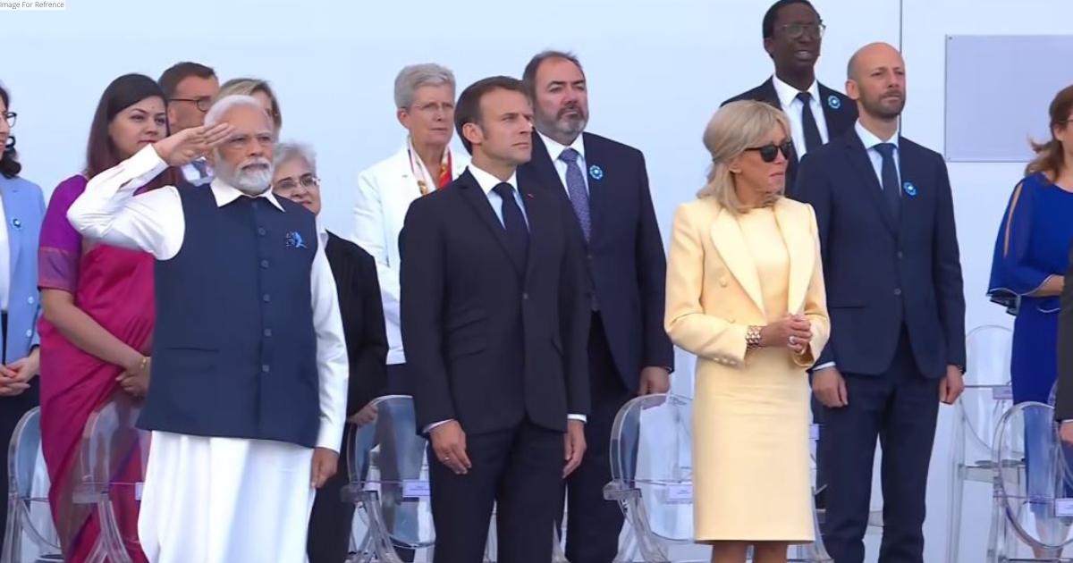 “We honour memory of those who fought with French”: Macron mentions Indian contingent’s participation in Bastille Day parade